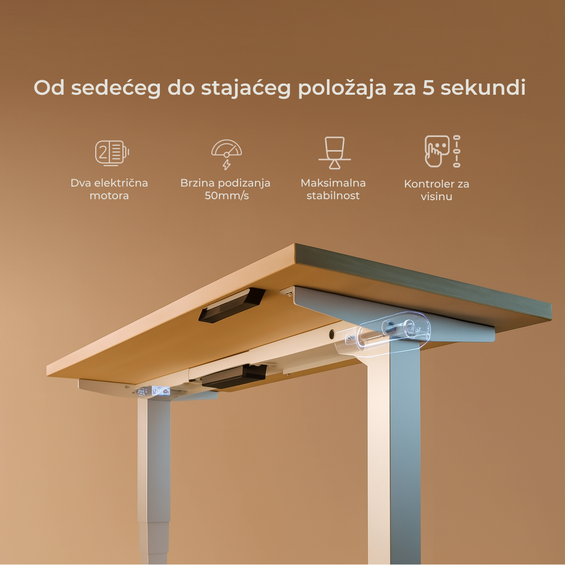 PLUS - Podesiva konstrukcija sa dva elektro motora