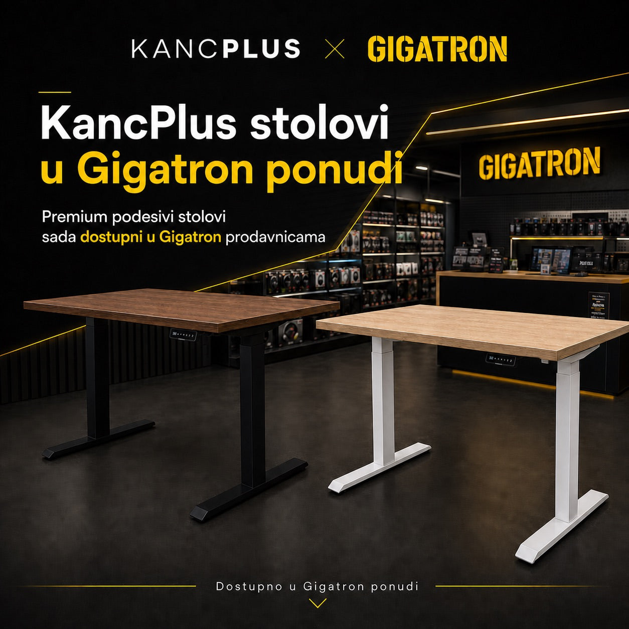 Kanc Plus podesivi stolovi u Gigatron ponudi